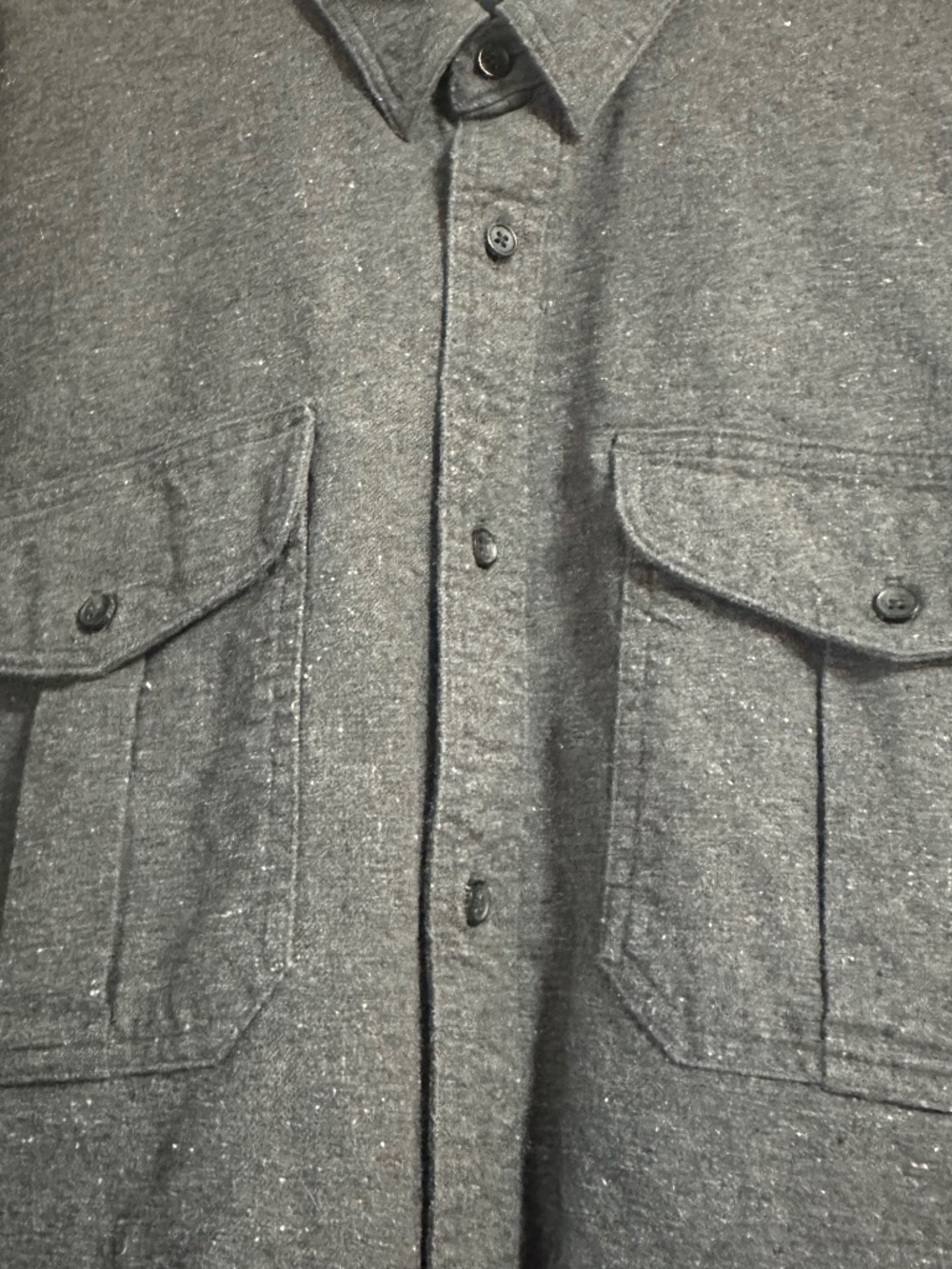 Filson Men's Shirt Cotton Size XL Long Gray